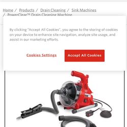 RIDGID DRAIN CLEANING MACHINE