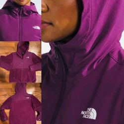 The North Face 90s Retro Denali purple fleece Hoodie jacket XL teenage!Women s/M