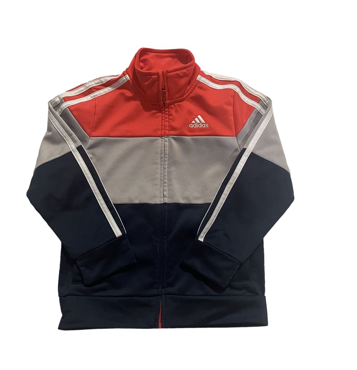 Adidas Jacket Boys Size 4T Multicolor Performance Full Zip w/Pockets Track