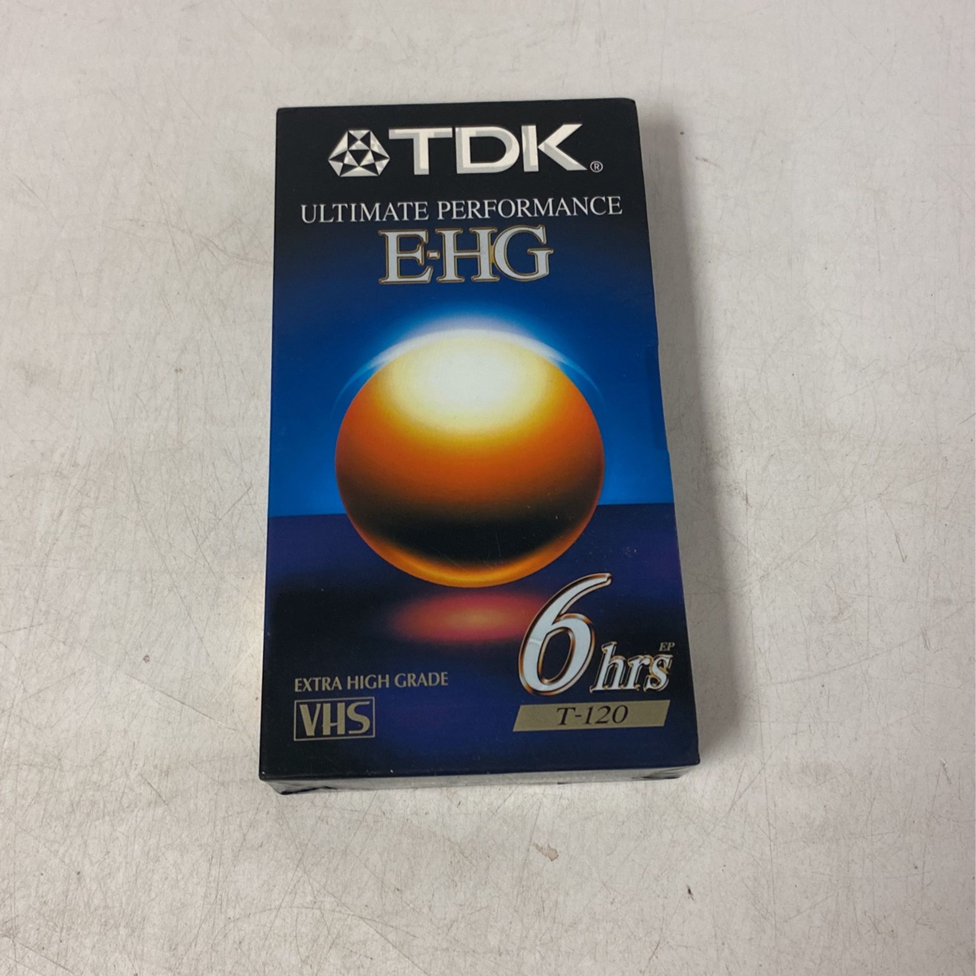  TDK EHG Ultimate Performance 6hrs T-120 Blank VHS Tape New Sealed