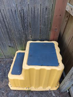Yellow  step stool