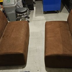 Brown Suede Seats
