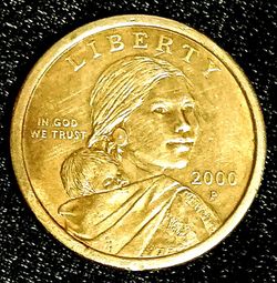 2000 P Sacagawea  Dollar    In AU Condition 