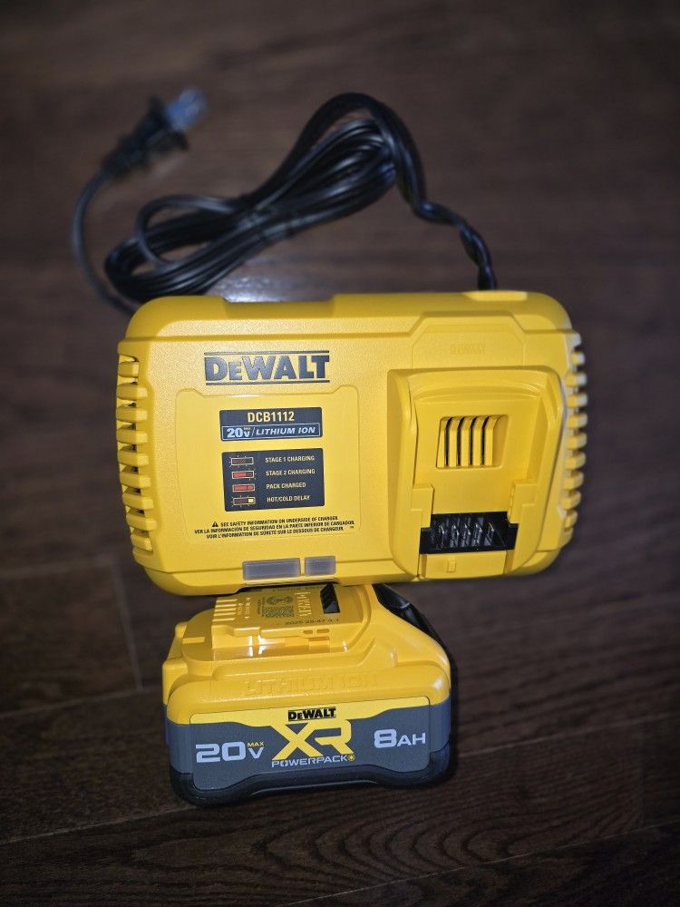 DEWALT
20V MAX XR POWER-Pack Lithium-Ion 8.0Ah Battery And Charger
