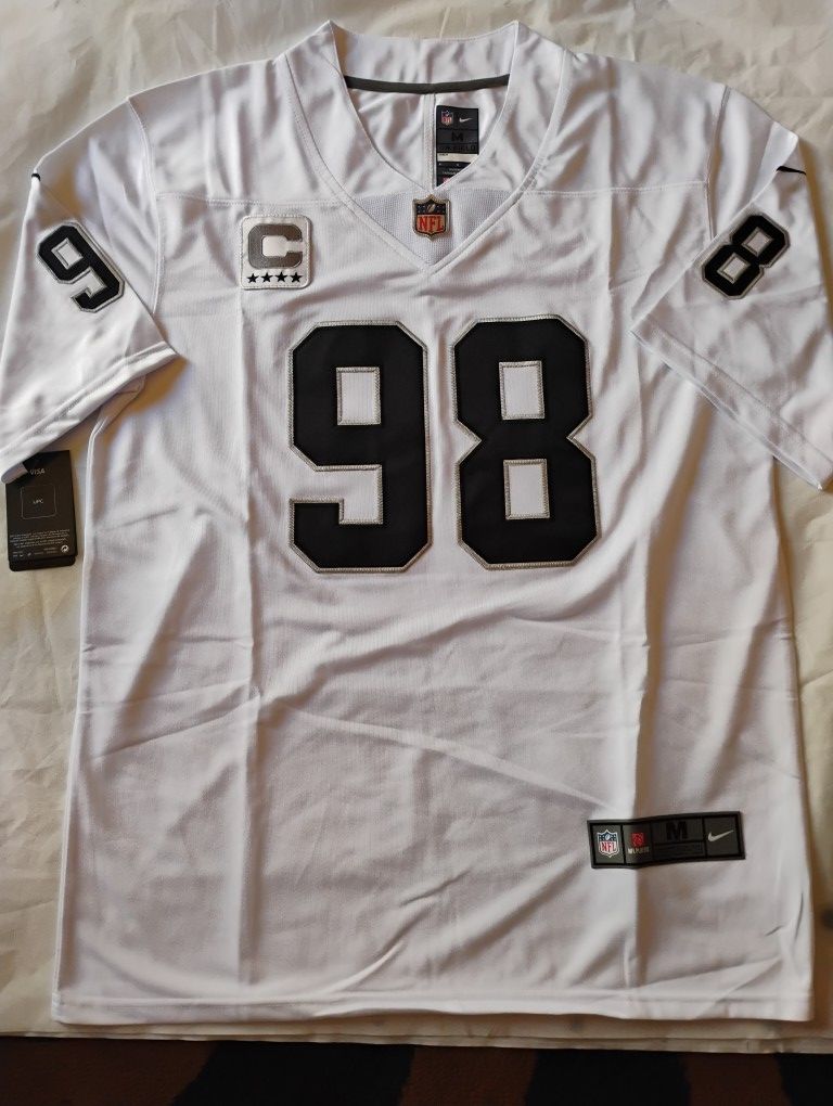 Max Crosby Las Vegas Raiders Jerseys W/Captain Patch