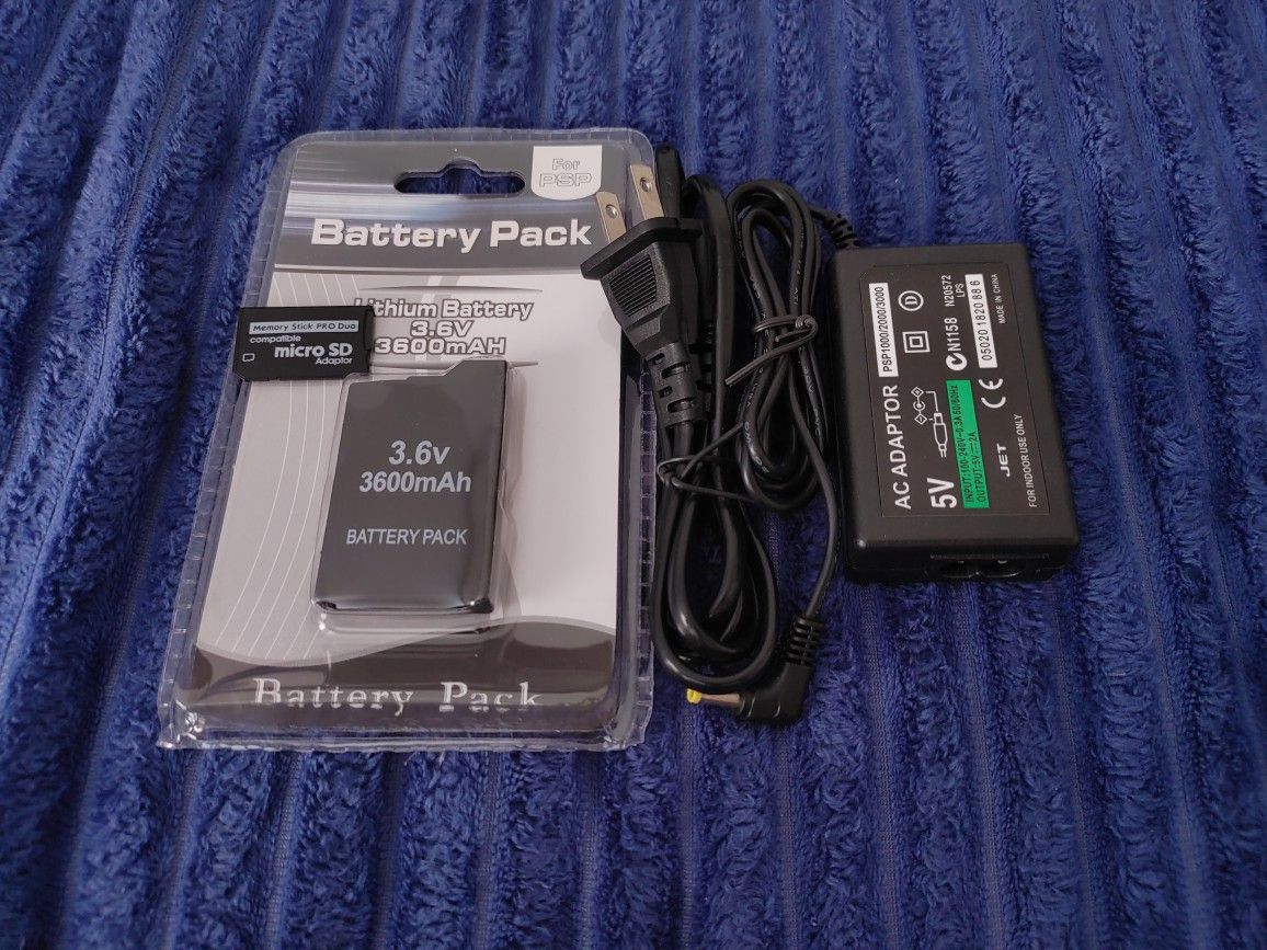 Battery Charger 30gb Memory For Psp System