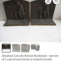 Abraham Lincoln Bookends