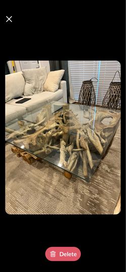 Teak wood square coffee table