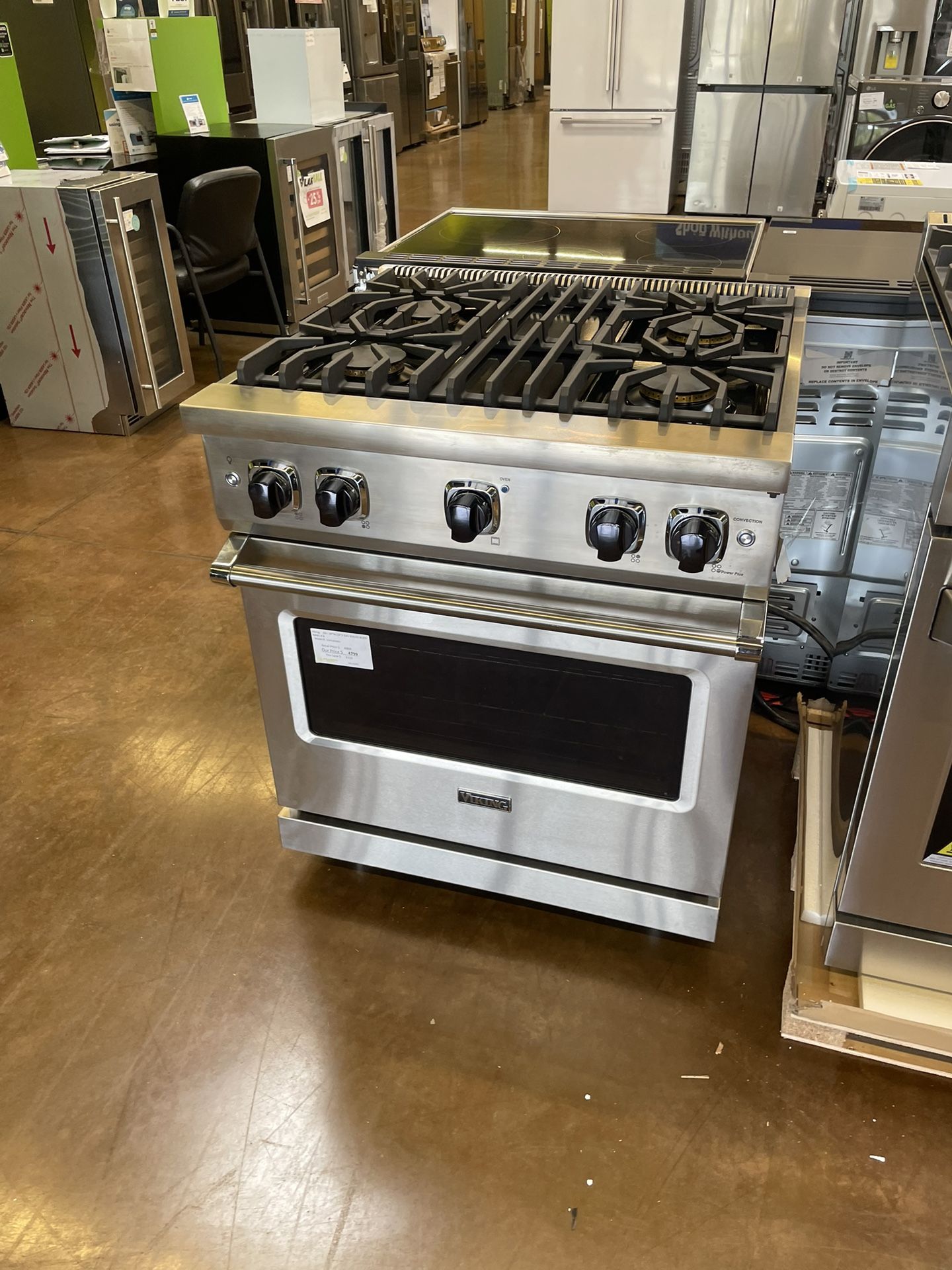 Viking slide in Gas stove 30 inch wide