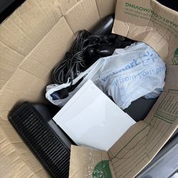 Box of old consoles