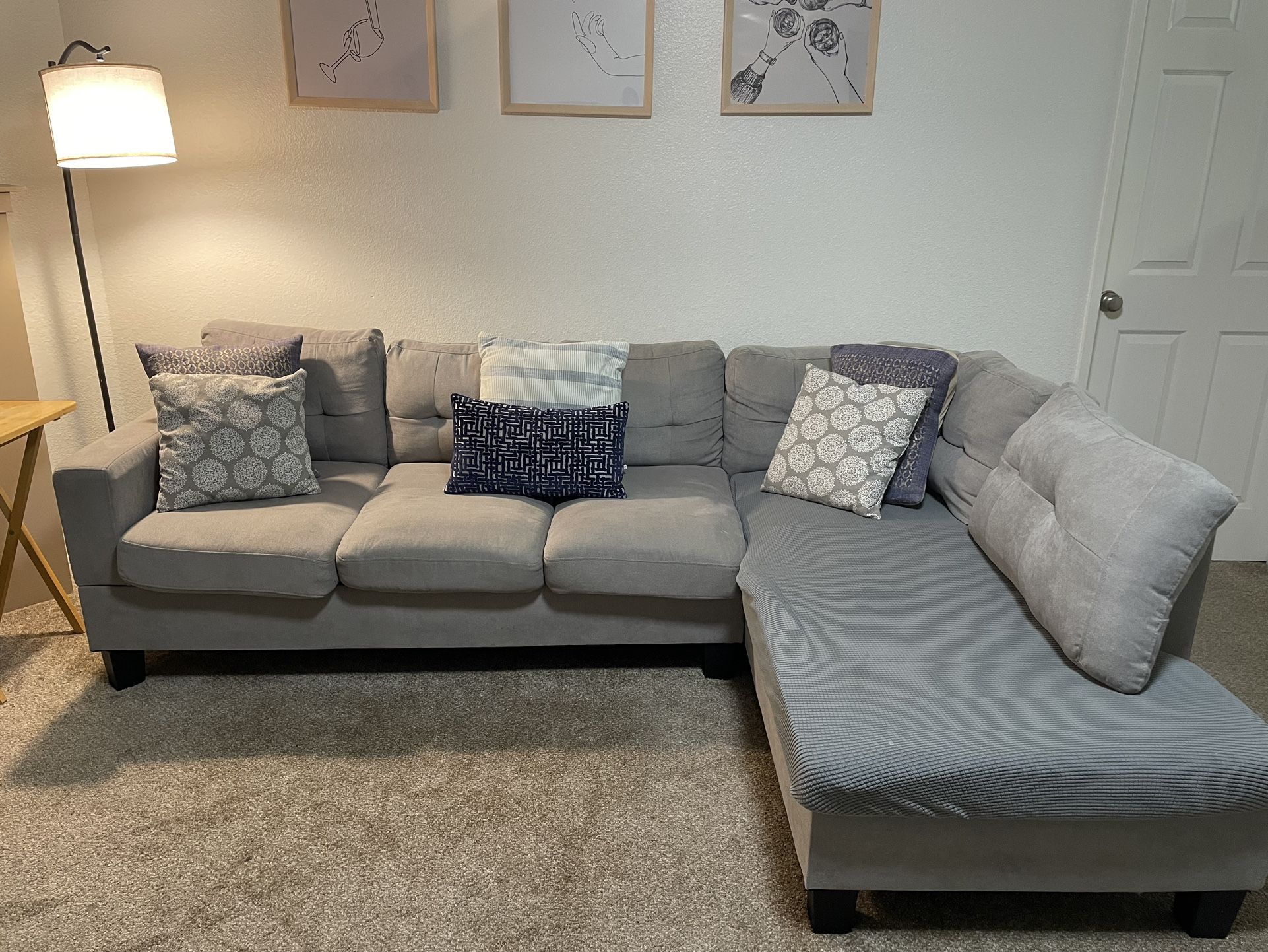 Comfy Couch with Cushions - Great Condition