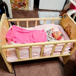 Vintage Doll Crib
