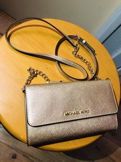 Michael Kors (gold glitter crossbody) purse