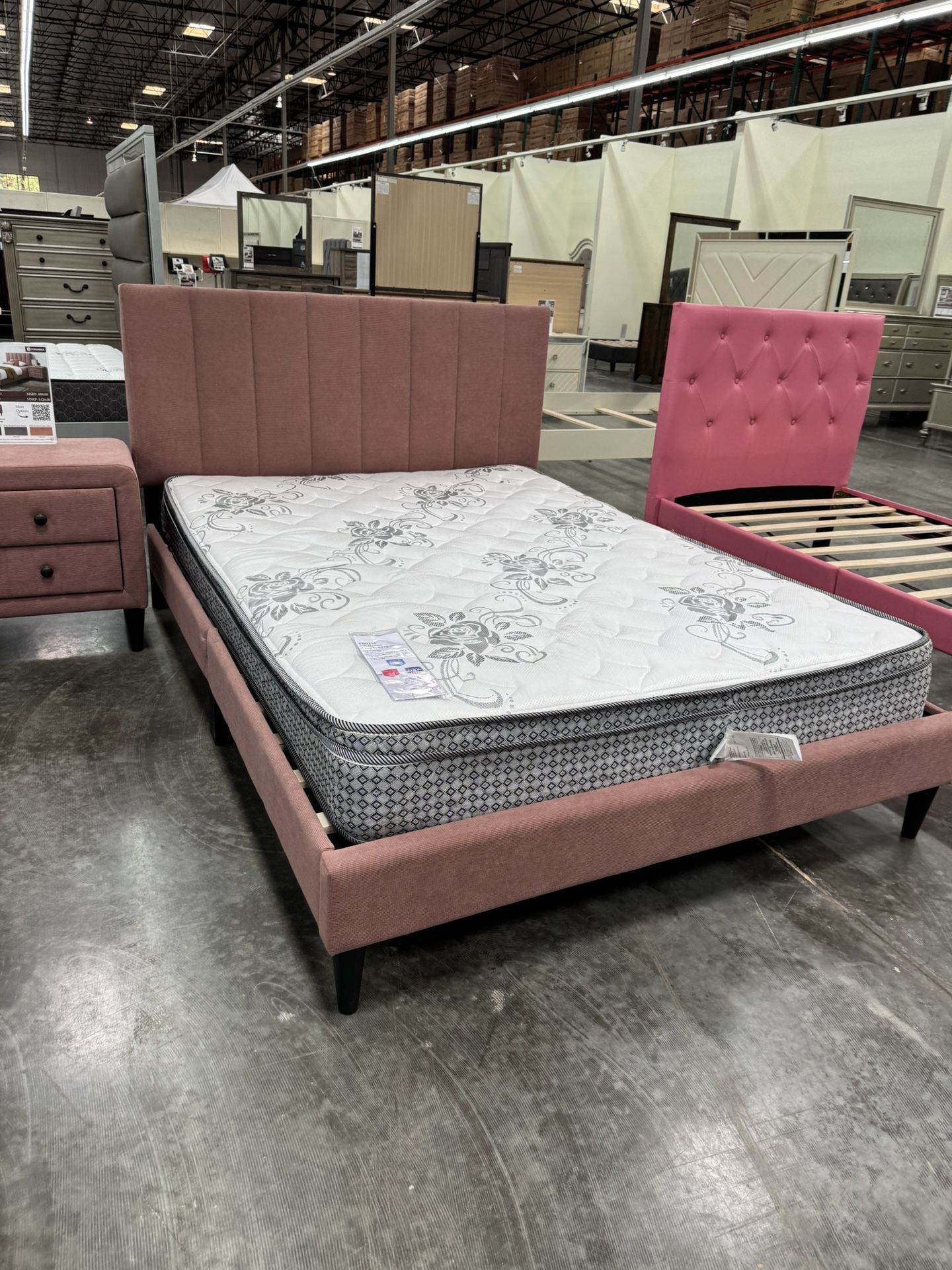 FULL BED FRAME WITH MATTRESS 