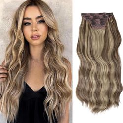 20 inch 4 pieces 11 clips thick hair pieces hair extension