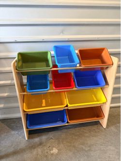 Children’s toy organizer rake