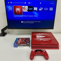 PlayStation 4 Pro 1TB Limited Edition Console - Marvel's Spider-Man (CUH-7115B)