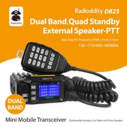 Radioddity DB25 Dual Band Mini Mobile Radio Transceiver – NEW OPEN BOX