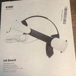 New KIWI design H4 Boost Comfort Battery Head Strap Accessories for Meta/Oculus Quest 3/3S, Dual Fast Charge The VR Headset and Battery Strap in 2.5h,