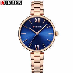 Curren C9017 Womens Watches Top Brand Luxury Gold Bracelet Quartz Watch Ladies Dress Fashion Wristwatch Jewelry Relogio Feminino