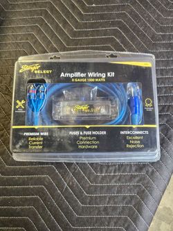 Stinger Select 0 gauge amp wiring kit