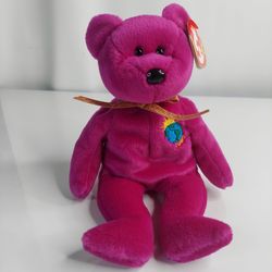 1999 TY BEANIE BABIES  “MILLENNIUM ”  BEAR PLUSH TOY
