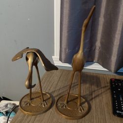 Mcm Brass Bird Decor 