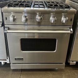 VIKING 30”WIDE GAS RANGE STOVE IN STAINLESS STEEL 