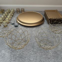 Gold Decor (wedding/event/birthday)