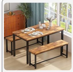 Kitchen table and benches
