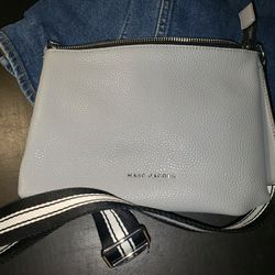 Marc Jacobs Grey Leather Crossbody Bag