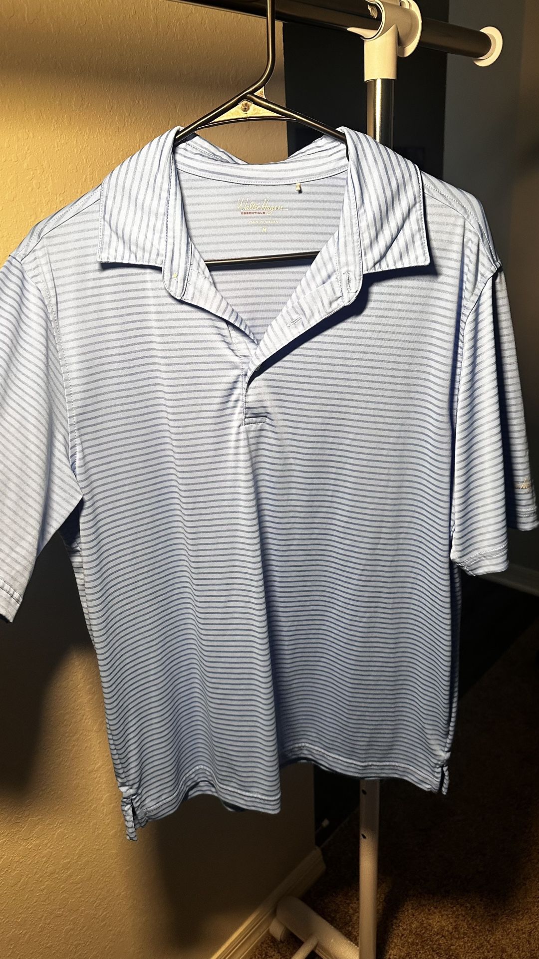 Walter Hagen Men’s Light Blue Golf Polo – Size Medium