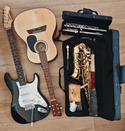 Guitar, Electric Guitar, Saxophone, and Clarinet
