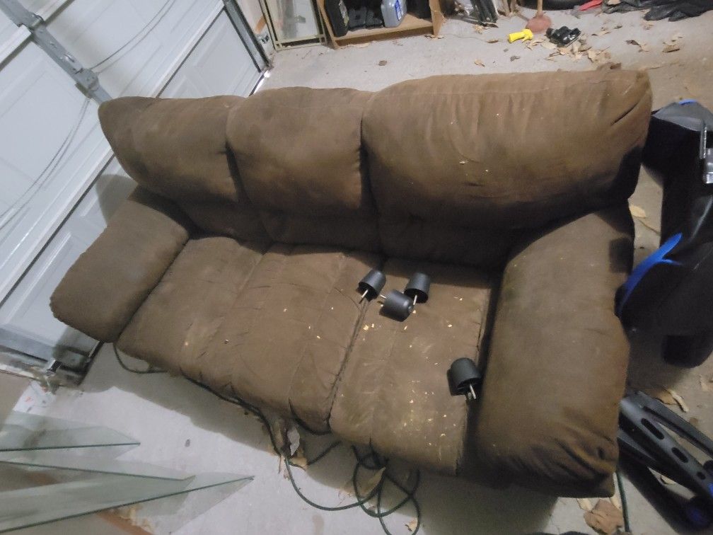 Brown Microfiber Couch