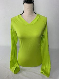 Puma Neon Athletic Performance Long Sleeve T tee Shirt/ Top Womens Size  L/ Large  T Tee Gym Activewear top