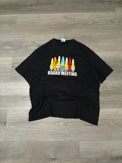 Vintage 2000s Corona Men’s Black “Board Meeting” Shirt