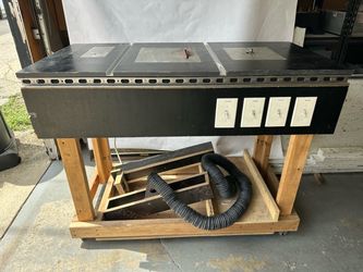 This is a custom, multi-functional DIY woodworking station