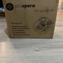  Prospera Foot Spa Pro (NIB / Sealed)