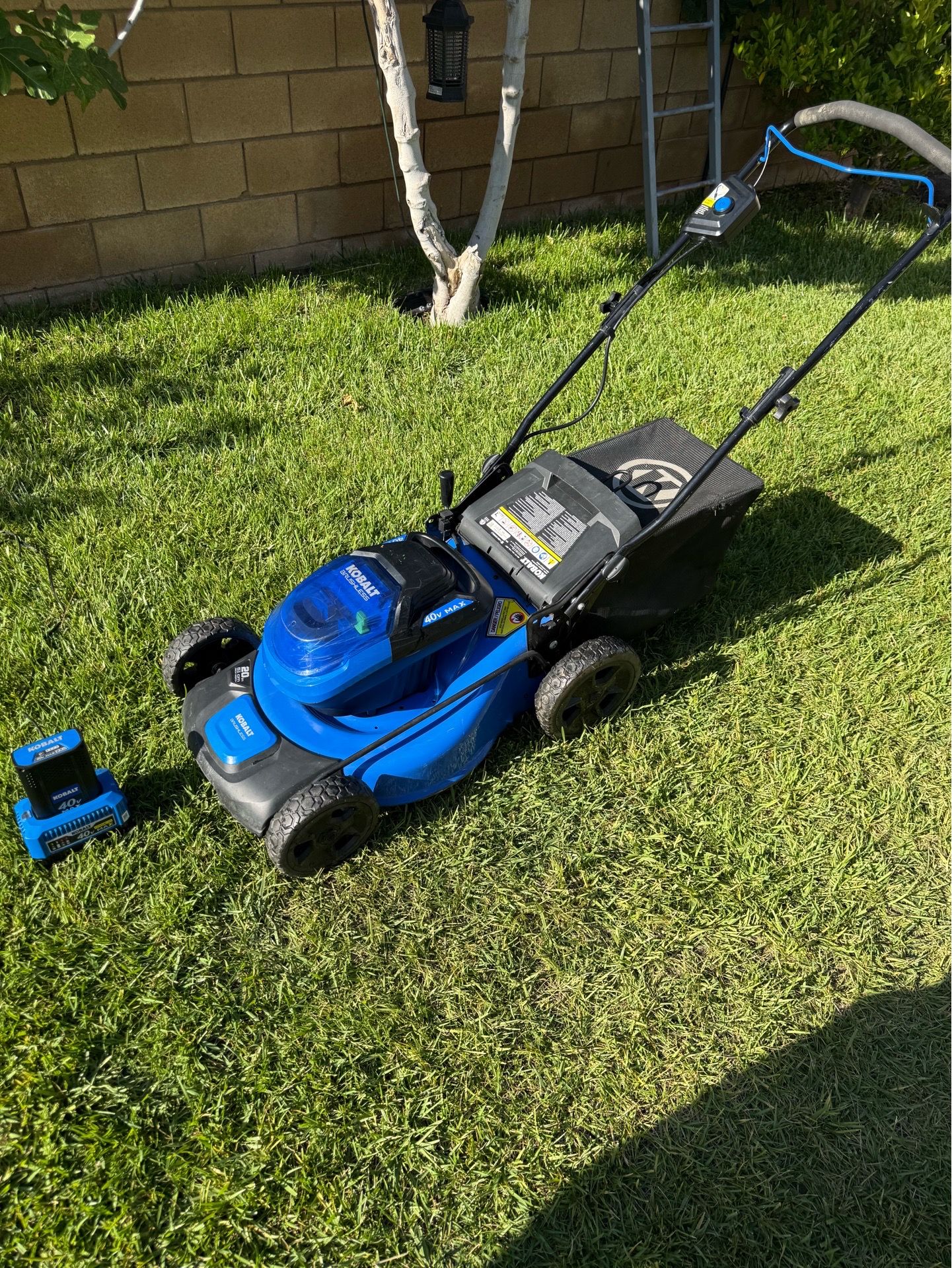 Kobalt 40V 20 inch Brushless Battery Push Lawnmower
