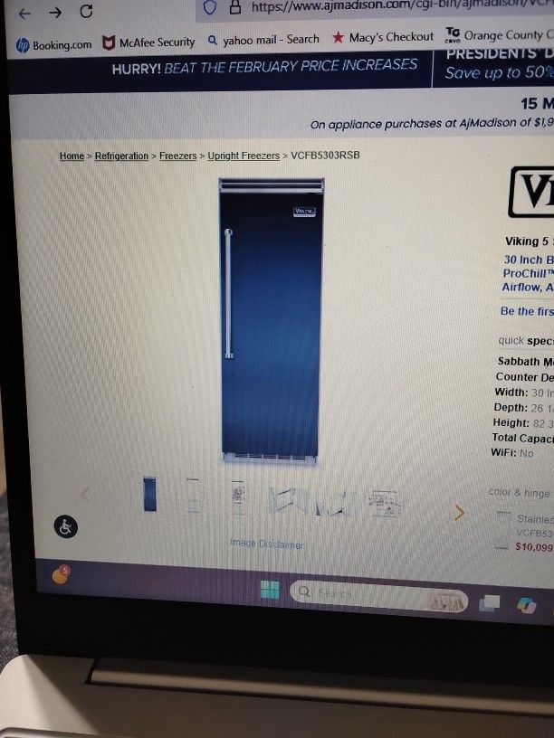Viking 30" All Freezer