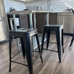 Industrial Metal Bar Stools