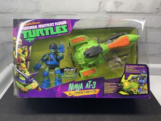 Nickelodeon TMNT Ninja AT-3 All Terrain 3 Wheeler w Leonardo Action Figure 2013