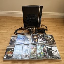 PS3 Fat Console Backwards Compatible CECHE01 Bundle 80gb 