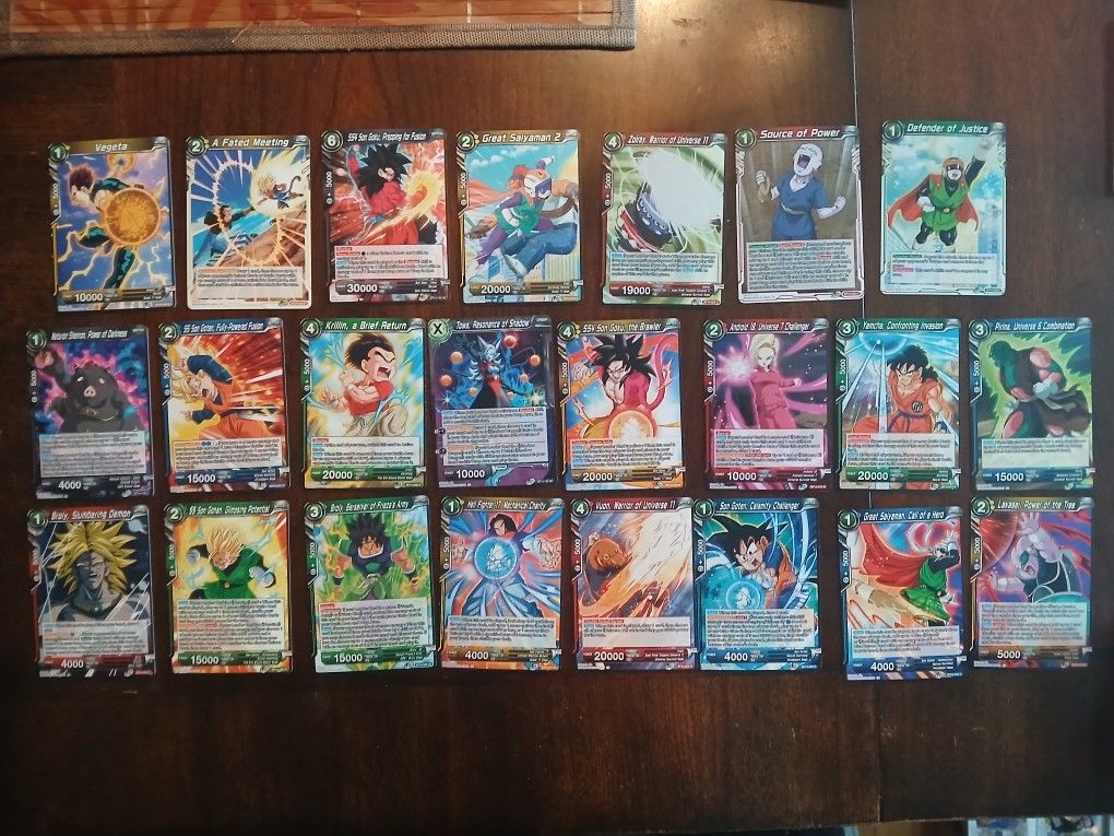Dragon Ball Super Card Game Cards 