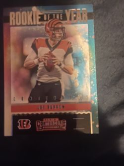 Joe Burrow Rookie Of The Year Card