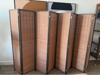 Room divider folding privacy screen