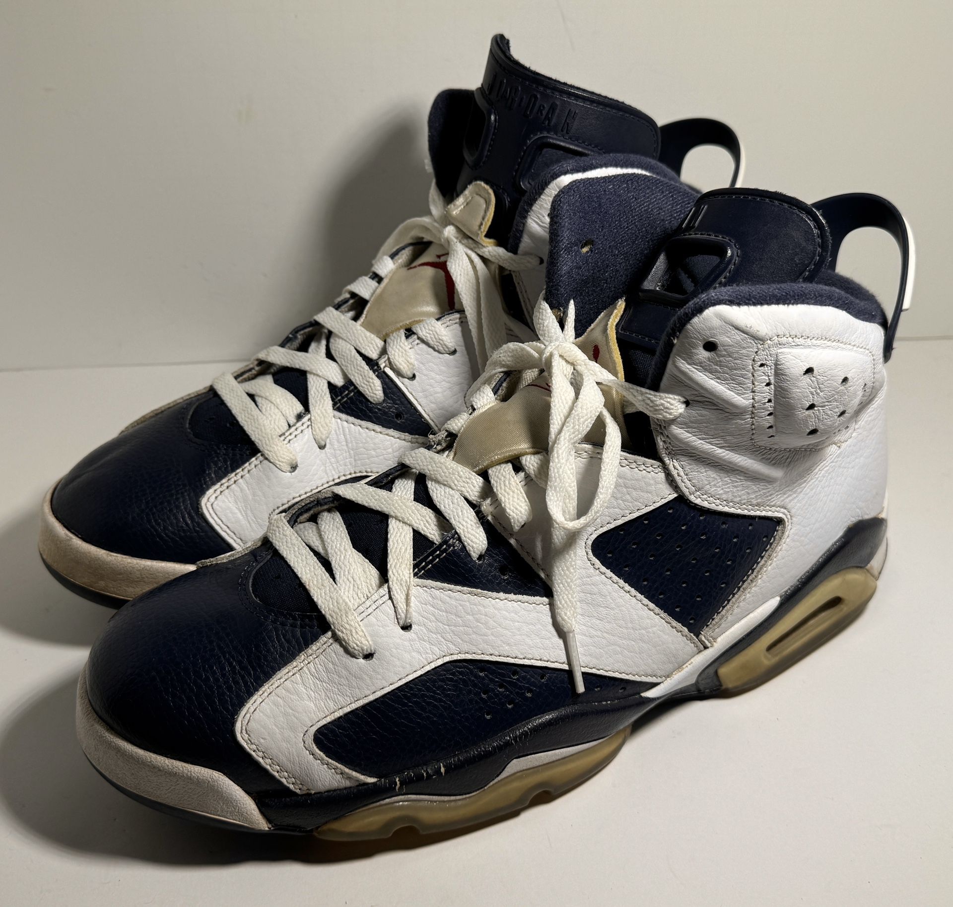 Nike Air Jordan 6 VI Retro Olympic 2012 Blue White Size 12 Sneakers 384664-130