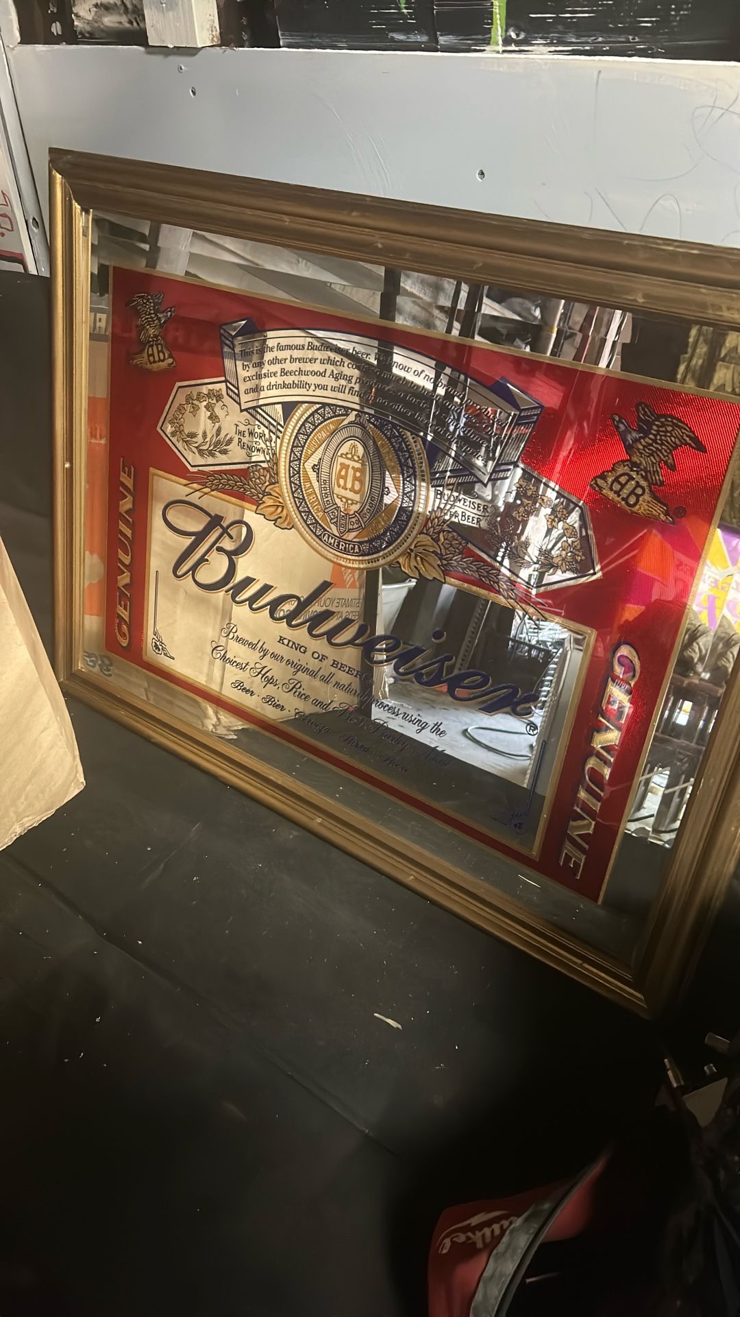 Budweiser Mirror Vintage