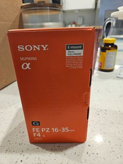 Sony G Lens:  FE PZ 16-35mm F4