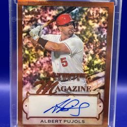 Albert Pujols Leaf Autograph #/20